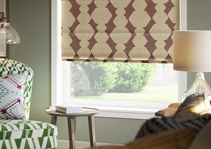 Construct, Dark Crimson - Roman Blind - Image 5